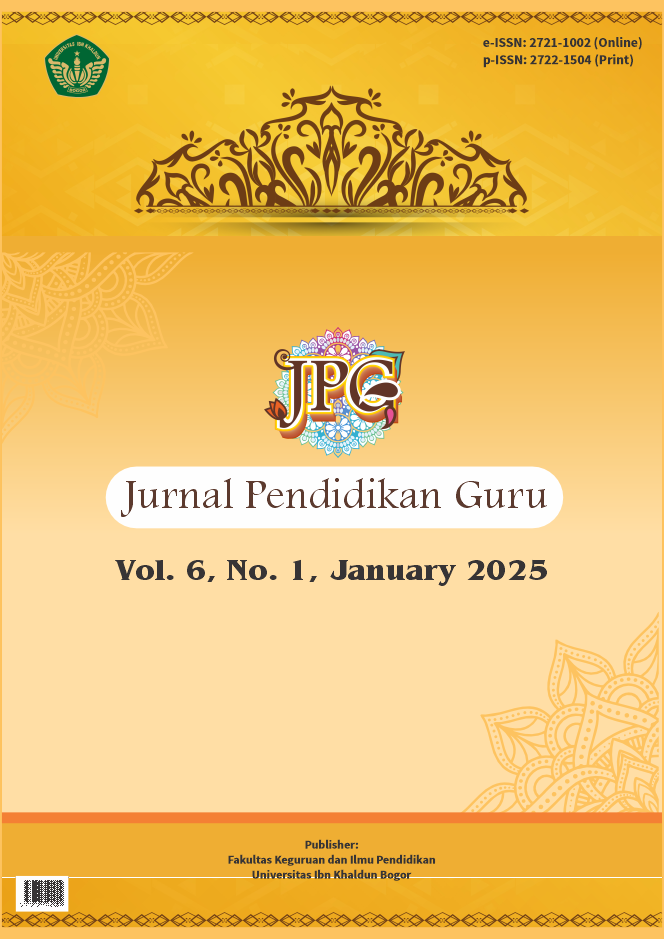 					View Vol. 6 No. 1 (2025): JPG: Jurnal Pendidikan Guru
				